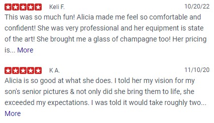 Alicia Anderson Wedding Photography Testimonial